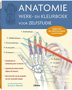 Anatomie werk en kleurboek voor zelfstudie